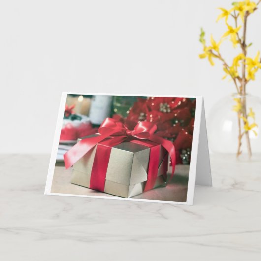 TIJD OM U TE WENSEN **MERRY CHRISTMAS** EN NIEUW J KAART (Gele Bloem)