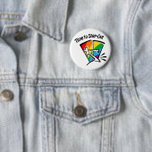 Tijd om uit te stappen ronde button 5,7 cm (In situ)
