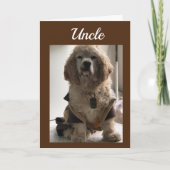 TIJD OM "UNCLE" TE CELEBRATEN IS HET UW BIRTHDAAG KAART (Voorkant)