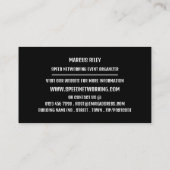 Tijd om verbinding te maken, Speed Networking Even Visitekaartje (Achterkant)