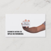 Tijd om verbinding te maken, Speed Networking Even Visitekaartje (Voorkant)