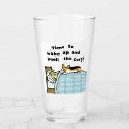 Tijd om wakker te worden en de Corgi te ruiken | G Glas