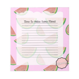 Tijd om wat plannen te maken, Watermeloen Notitieblok