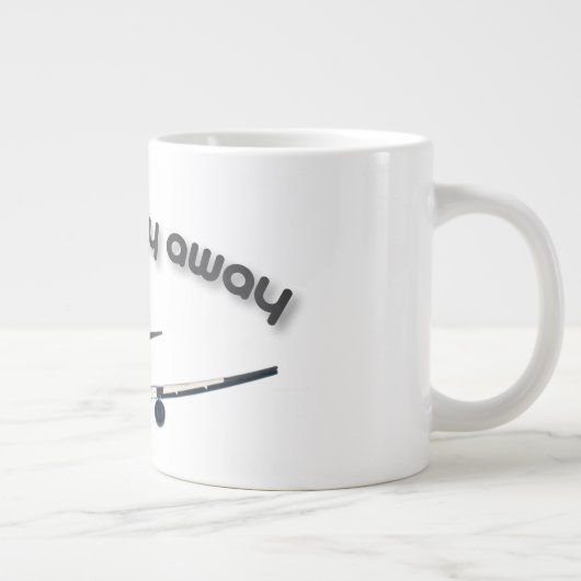 Tijd om weg te vliegen grote koffiekop (Rechts)