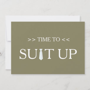 Tijd om White Tie aan te trekken Kaart
