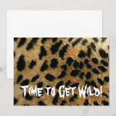 Tijd om Wild te pakken! Uitnodiging van de partij  (Voorkant / Achterkant)