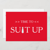 Tijd om witte rode achtergrond aan te passen kaart (Voorkant / Achterkant)