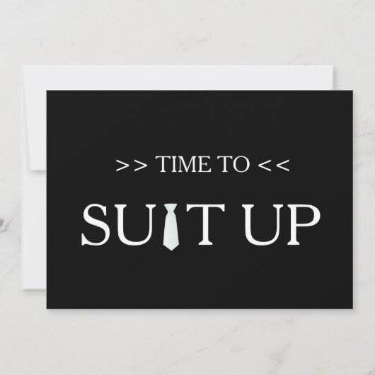 Tijd om witte zwarte achtergrond te installeren kaart (Voorkant)