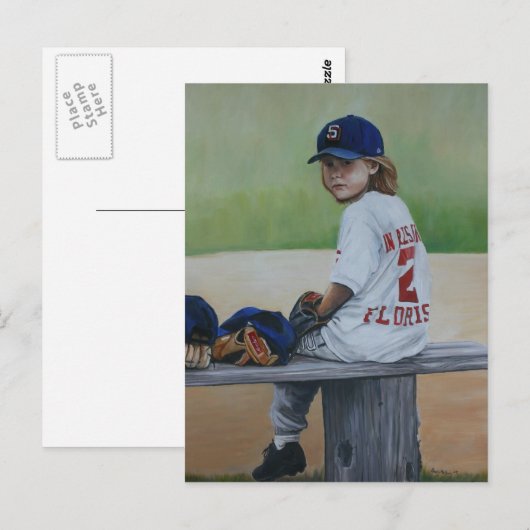 "Tijd op de bank" Reproduction Art Post Card Briefkaart (Voorkant / Achterkant)