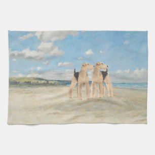 Tijd op het strand theedoek