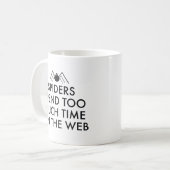 Tijd op het web koffiemok (Voorkant links)