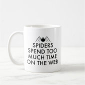 Tijd op het web koffiemok (Links)