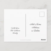 Tijd op Klok van de Vleugels van de Engel van de Briefkaart (Achterkant)