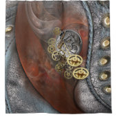 Tijd op leder douchegordijn (Voorkant)