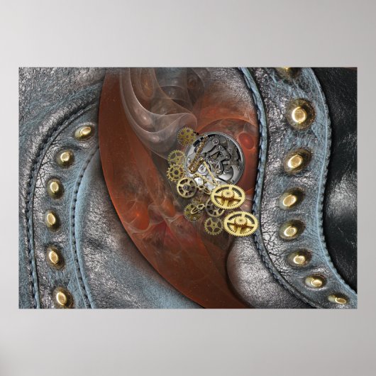 Tijd op leder poster (Voorkant)