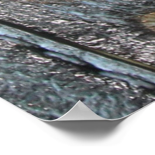 Tijd op leder poster (Hoek)