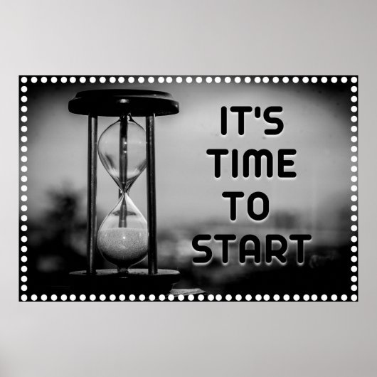 "Tijd" Positief Poster voor wandkunst (Voorkant)