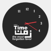 Tijd Ronde Sticker (Voorkant)