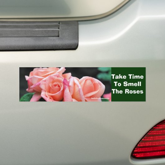 Tijd Rozen Inspirerend Bumpersticker (Op auto)
