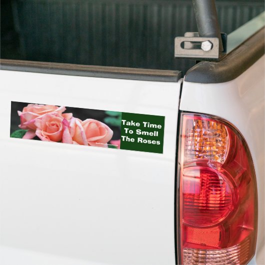 Tijd Rozen Inspirerend Bumpersticker (Op Truck)