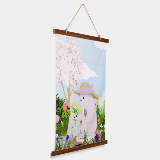 tijd samen hangend wandkleed (Gebogen)