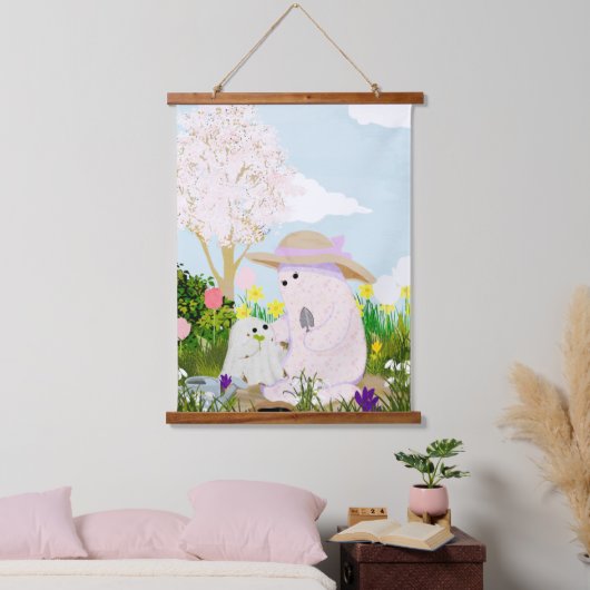 tijd samen hangend wandkleed (Slaapkamer)