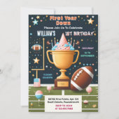 tijd Sport kinder jongens ticket Football 1e Verja Kaart (Voorkant)