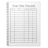 Tijd Taak Tracker Notitieboek (Voorkant)