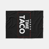 Tijd taco vaderdag humor fleece deken (Voorkant (Horizontaal))