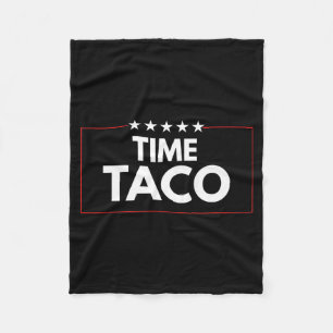 Tijd taco vaderdag humor fleece deken