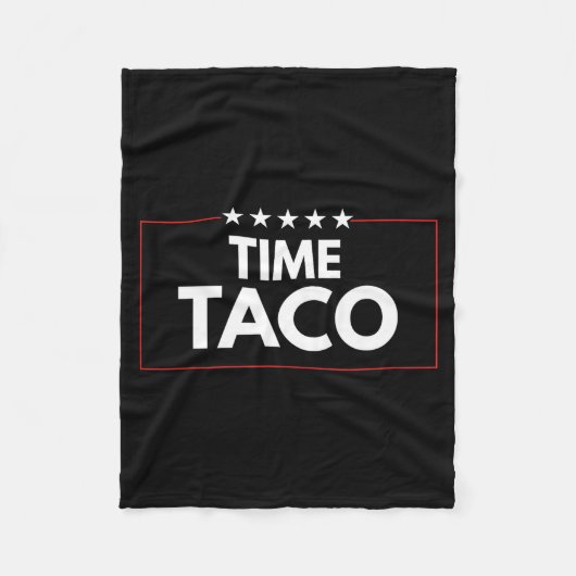 Tijd taco vaderdag humor fleece deken (Voorkant)