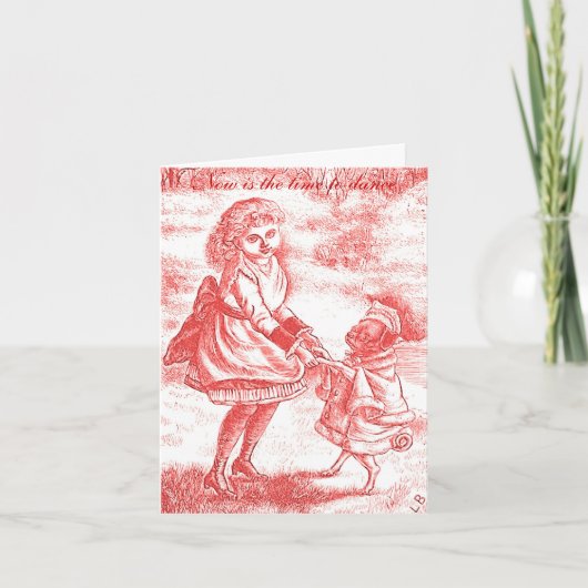 Tijd te dansen Bevestiging Notecard Kaart (Voorkant)