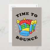 Tijd te stuiteren briefkaart (Voorkant / Achterkant)