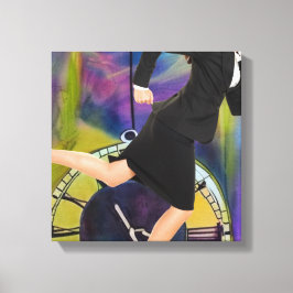 Tijd Tekort Canvas Afdruk