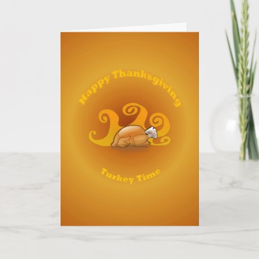 Tijd Thanksgiving Kaart Turkije (Voorkant)