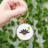 Tijd Thanksgiving Sleutelhanger Turkije (Hand)