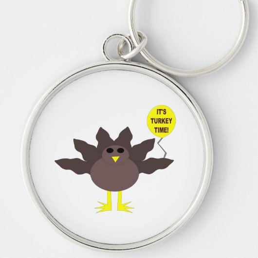 Tijd Thanksgiving Sleutelhanger Turkije (Voorkant)