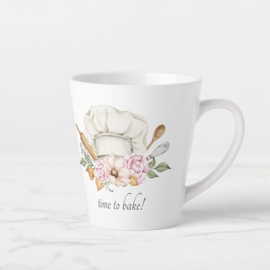 Tijd tot bake Bakers Tools Latte Mok (Rechts)