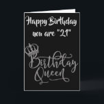 TIJD TOT CELEBRAAT **21st** BIRTHDAY QUEEN Kaart<br><div class="desc">Als u van deze CUTE KAART een blik rond voor meer BIRTHDAGEN en andere HAPPY tijden neemt wij zeker vier:) EN VERGEET U NIET U KUNT DE "LEEFTIJD" EN "VERSE"OP ALLE KAARTEN BIJ ALLE 8 VAN MIJN OPSLAGEN IN EEN KWESTIE VAN MINUTEN VERANDEREN! BEDANKT VOOR OPSLAG DOOR! (deze kaart komt...</div>