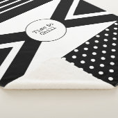 Tijd tot Chill zwart-wit Sherpa Deken (3/4)