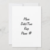 TIJD TOT DANCE-40th BIRTHDAY INVITATION Kaart (Achterkant)