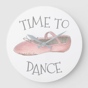 Tijd tot Dance Ballet Shoe Studio Ballerina Teache Grote Klok