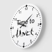 Tijd tot danser Silhouettes Wall klok (Hoek)