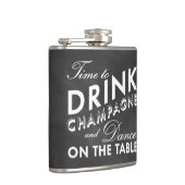 Tijd tot Drink van Champagne Chalkboard Flask Heupfles (Rechts)