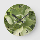 Tijd tot Garden Clock Ronde Klok (Voorkant)