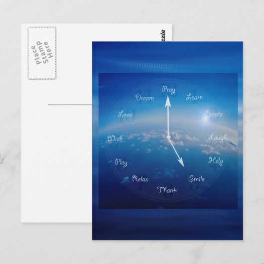 Tijd tot glimlachen briefkaart (Voorkant / Achterkant)