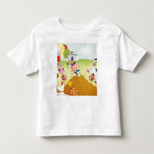 Tijd tot graaf - Farmyard Kinder Shirts (Voorkant)