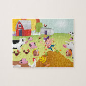 Tijd tot graaf - Farmyard Legpuzzel (Horizontaal)