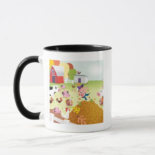 Tijd tot graaf - Farmyard Mok (Links)