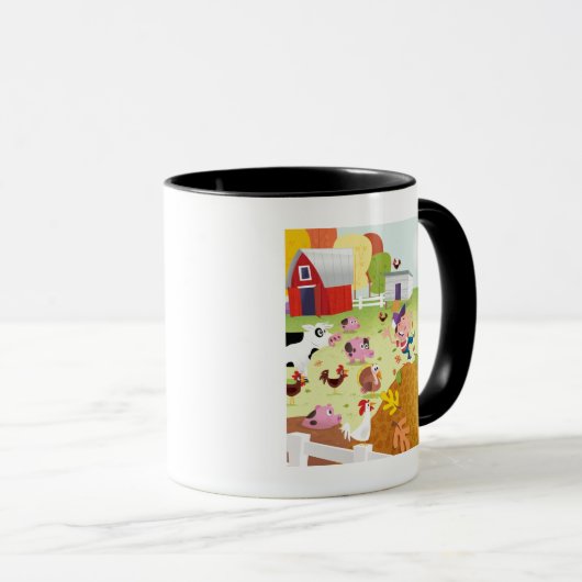 Tijd tot graaf - Farmyard Mok (Voorkant rechts)